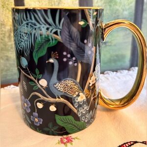 RIFLE PAPER CO. Peacock Porcelain Mug - Porcelain 16 OZ Mug